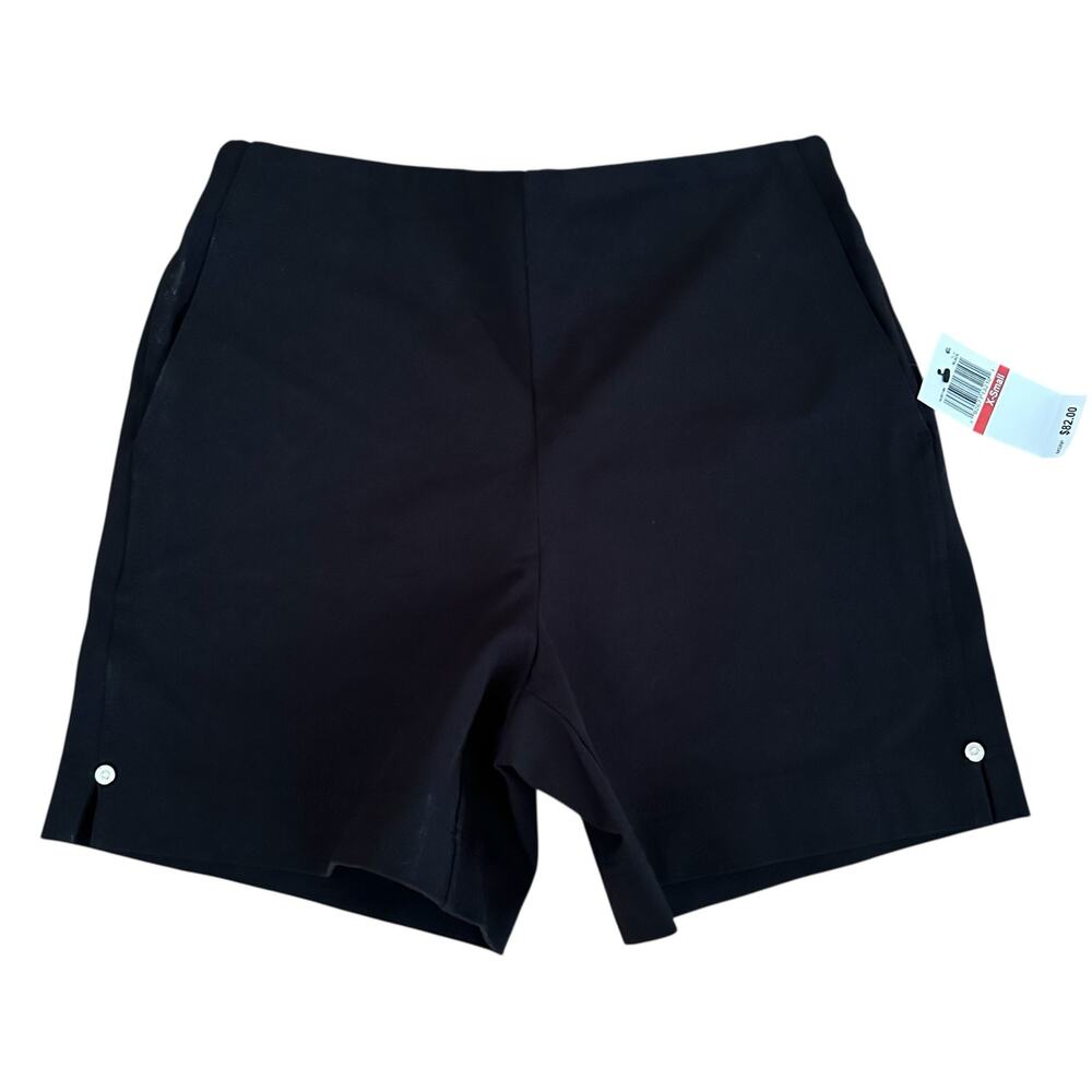 Lysse New York Black Smoothing Waistband Chino Shorts Size XS - NWT MSRP $82